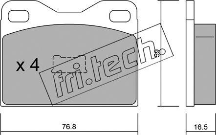 Fri.Tech. 017.1 - Kit de plaquettes de frein, frein à disque cwaw.fr