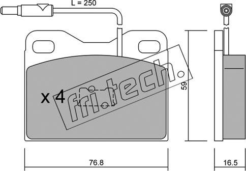 Fri.Tech. 017.3 - Kit de plaquettes de frein, frein à disque cwaw.fr