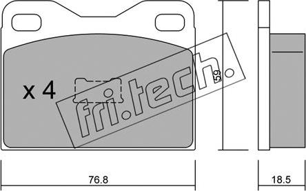 Fri.Tech. 017.2 - Kit de plaquettes de frein, frein à disque cwaw.fr