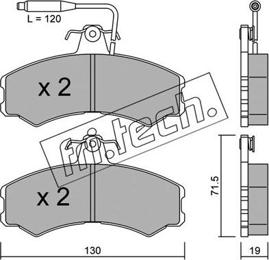 Fri.Tech. 033.0 - Kit de plaquettes de frein, frein à disque cwaw.fr