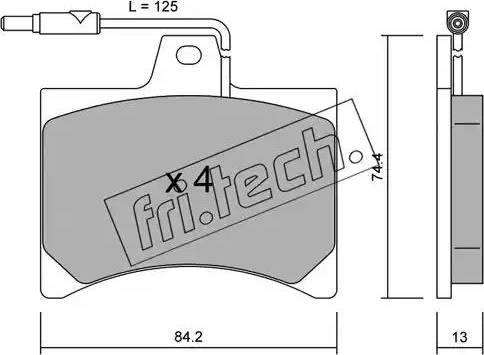 Fri.Tech. 027.0 - Kit de plaquettes de frein, frein à disque cwaw.fr