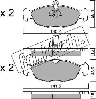 Fri.Tech. 079.1 - Kit de plaquettes de frein, frein à disque cwaw.fr