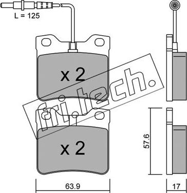 Fri.Tech. 199.0 - Kit de plaquettes de frein, frein à disque cwaw.fr