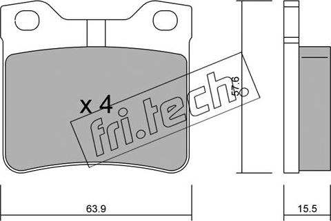 Fri.Tech. 199.1 - Kit de plaquettes de frein, frein à disque cwaw.fr