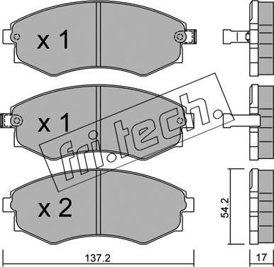 Fri.Tech. 195.0 - Kit de plaquettes de frein, frein à disque cwaw.fr