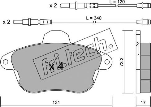 Fri.Tech. 191.0 - Kit de plaquettes de frein, frein à disque cwaw.fr