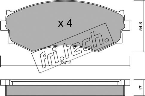 Fri.Tech. 197.0 - Kit de plaquettes de frein, frein à disque cwaw.fr