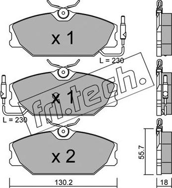 Fri.Tech. 144.1 - Kit d'accessoires, mâchoire de frein cwaw.fr