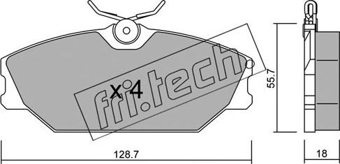 Fri.Tech. 144.2 - Kit d'accessoires, mâchoire de frein cwaw.fr