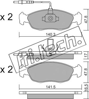 Fri.Tech. 159.0 - Kit de plaquettes de frein, frein à disque cwaw.fr