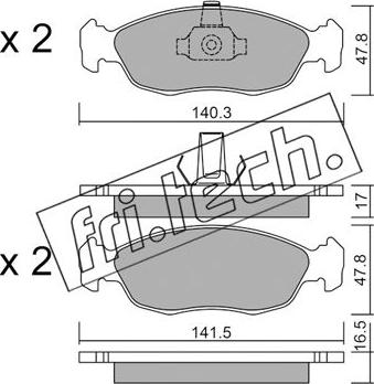 Fri.Tech. 159.1 - Kit de plaquettes de frein, frein à disque cwaw.fr