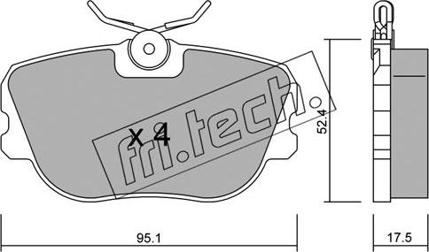 Fri.Tech. 153.0 - Kit de plaquettes de frein, frein à disque cwaw.fr