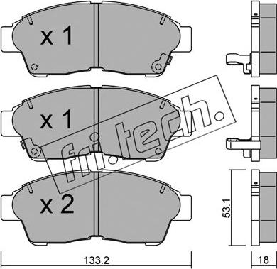 Fri.Tech. 152.0 - Kit de plaquettes de frein, frein à disque cwaw.fr