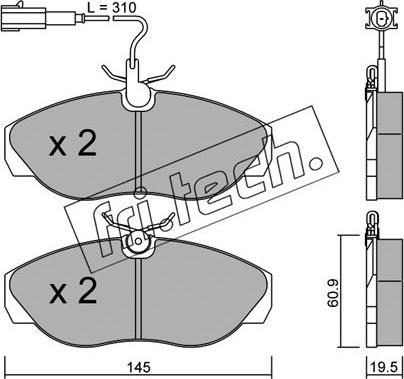 Fri.Tech. 157.1 - Kit de plaquettes de frein, frein à disque cwaw.fr