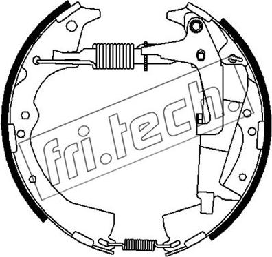 Fri.Tech. 16498 - Jeu de mâchoires de frein cwaw.fr