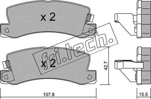 Fri.Tech. 164.1 - Kit de plaquettes de frein, frein à disque cwaw.fr