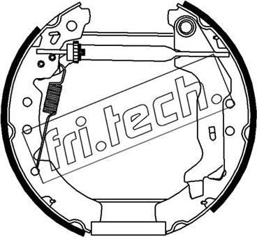 Fri.Tech. 16487 - Jeu de mâchoires de frein cwaw.fr