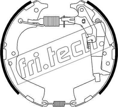 Fri.Tech. 16512 - Jeu de mâchoires de frein cwaw.fr