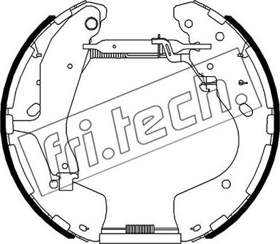 Fri.Tech. 16519 - Jeu de mâchoires de frein cwaw.fr