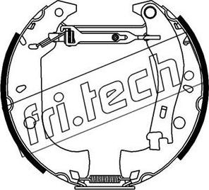 Fri.Tech. 16153 - Jeu de mâchoires de frein cwaw.fr