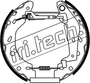 Fri.Tech. 16185 - Jeu de mâchoires de frein cwaw.fr