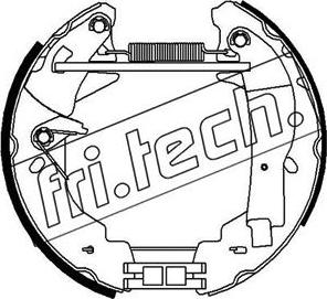 Fri.Tech. 16349 - Jeu de mâchoires de frein cwaw.fr