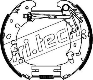 Fri.Tech. 16381 - Jeu de mâchoires de frein cwaw.fr