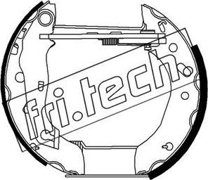 Fri.Tech. 16269 - Jeu de mâchoires de frein cwaw.fr