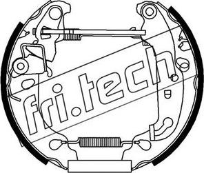 Fri.Tech. 16205 - Jeu de mâchoires de frein cwaw.fr