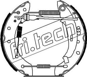 Fri.Tech. 16277 - Jeu de mâchoires de frein cwaw.fr