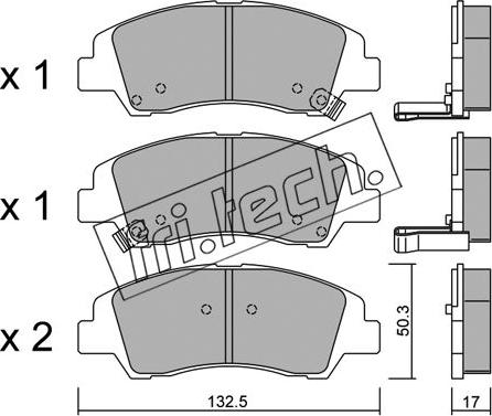 Fri.Tech. 1091.0 - Kit de plaquettes de frein, frein à disque cwaw.fr