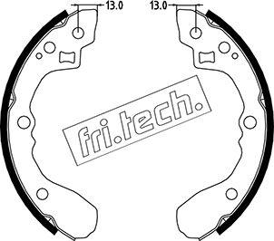 Fri.Tech. 1049.154 - Jeu de mâchoires de frein cwaw.fr