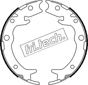 Fri.Tech. 1044.023 - Jeu de mâchoires de frein, frein de stationnement cwaw.fr