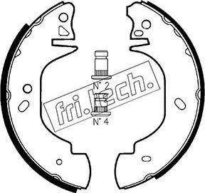 Fri.Tech. 1040.139 - Jeu de mâchoires de frein cwaw.fr