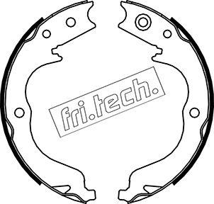 Fri.Tech. 1064.180 - Jeu de mâchoires de frein, frein de stationnement cwaw.fr