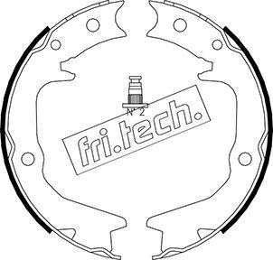 Fri.Tech. 1064.177 - Jeu de mâchoires de frein, frein de stationnement cwaw.fr