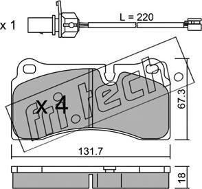 Fri.Tech. 1068.0 - Kit de plaquettes de frein, frein à disque cwaw.fr