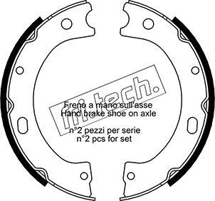 Fri.Tech. 1067.191 - Jeu de mâchoires de frein, frein de stationnement cwaw.fr