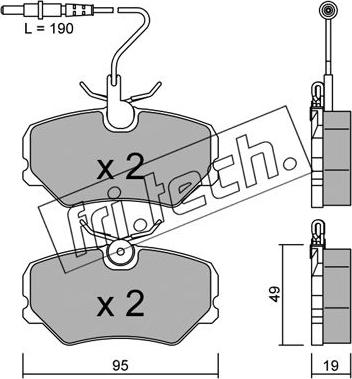 Fri.Tech. 101.0 - Kit de plaquettes de frein, frein à disque cwaw.fr