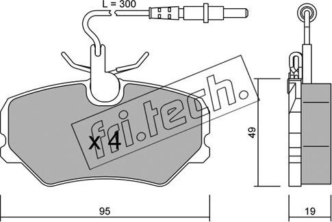 Fri.Tech. 101.1 - Kit de plaquettes de frein, frein à disque cwaw.fr