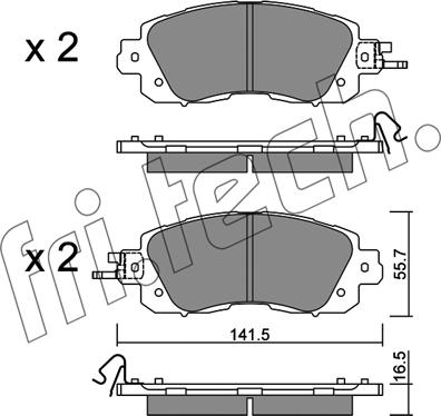 Fri.Tech. 1080.0 - Kit de plaquettes de frein, frein à disque cwaw.fr