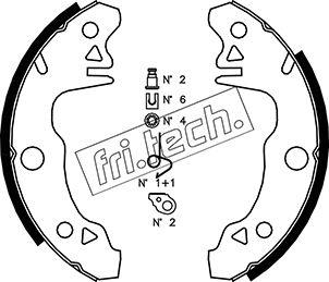 Fri.Tech. 1088.205K - Jeu de mâchoires de frein cwaw.fr