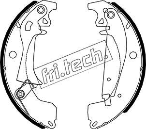 Fri.Tech. 1088.219Y - Jeu de mâchoires de frein cwaw.fr