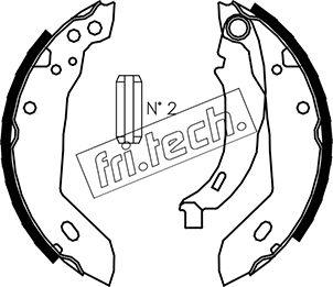 Fri.Tech. 1088.212 - Jeu de mâchoires de frein cwaw.fr