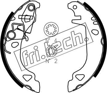 Fri.Tech. 1034.094S - Jeu de mâchoires de frein cwaw.fr