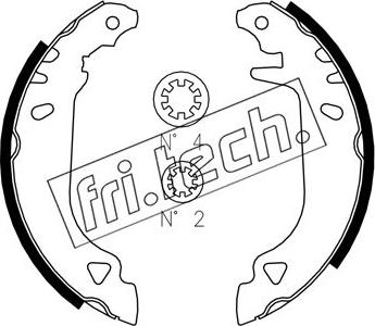 Fri.Tech. 1034.090S - Jeu de mâchoires de frein cwaw.fr