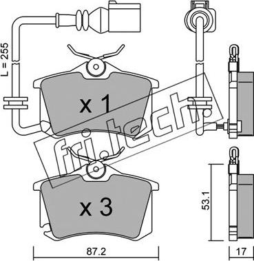 Fri.Tech. 102.4 - Kit de plaquettes de frein, frein à disque cwaw.fr