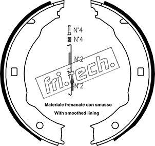 Fri.Tech. 1079.193K - Jeu de mâchoires de frein, frein de stationnement cwaw.fr