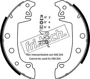 Fri.Tech. 1079.187K - Jeu de mâchoires de frein cwaw.fr