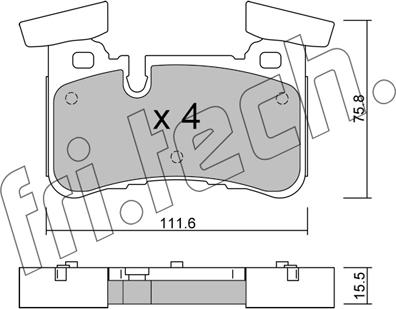 Fri.Tech. 1199.0 - Kit de plaquettes de frein, frein à disque cwaw.fr